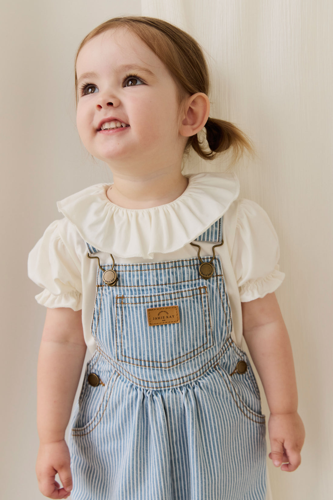 Cecil Overall - Holiday Stripe Childrens Overall from Jamie Kay NZ