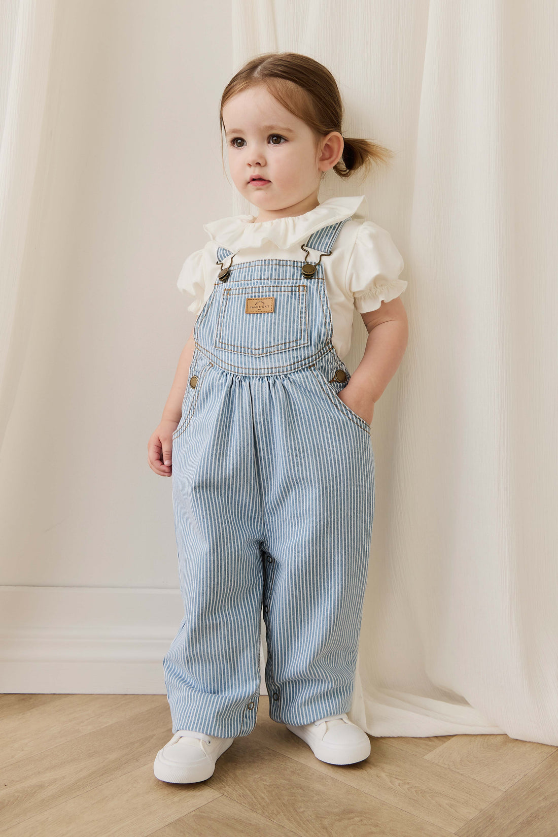 Cecil Overall - Holiday Stripe Childrens Overall from Jamie Kay NZ