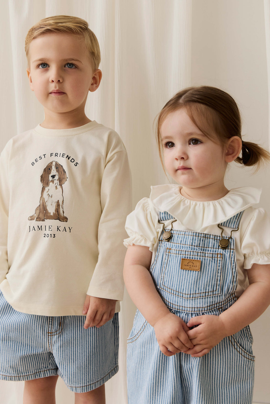 Cecil Overall - Holiday Stripe Childrens Overall from Jamie Kay NZ