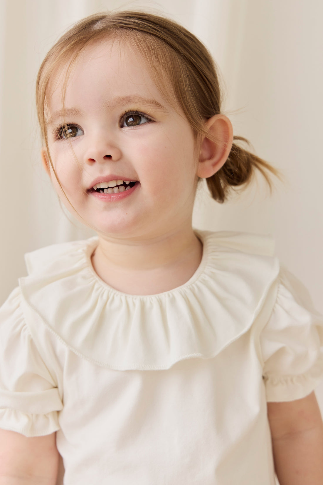 Pima Cotton Livvy Top - Parchment Childrens Top from Jamie Kay NZ