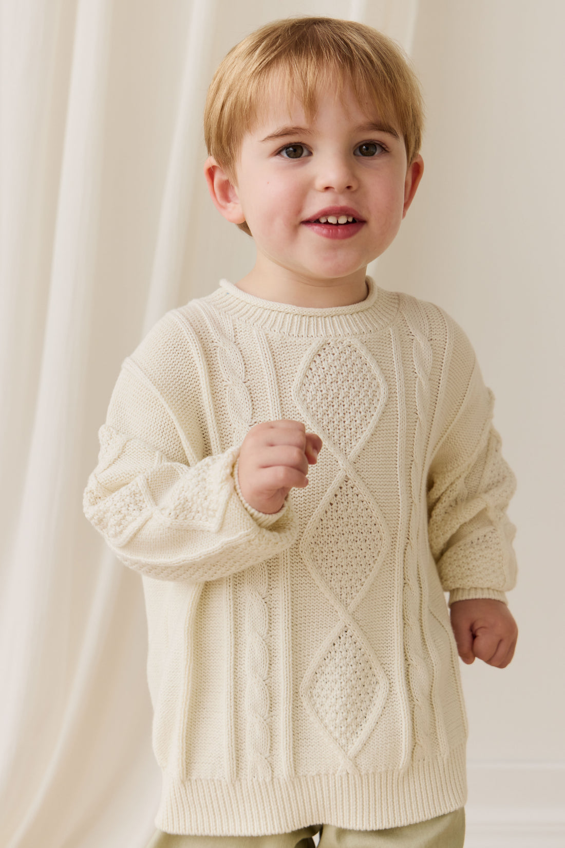 Sloan Jumper - Cloud Childrens Jumper from Jamie Kay NZ