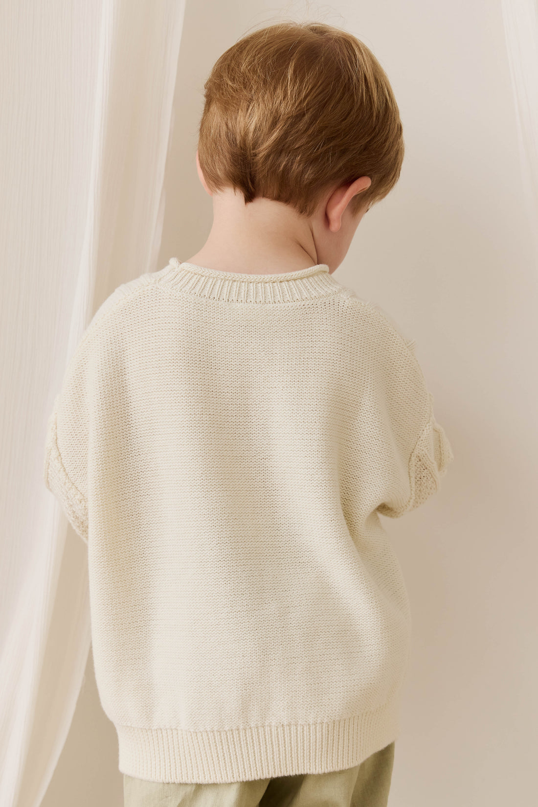 Sloan Jumper - Cloud Childrens Jumper from Jamie Kay NZ