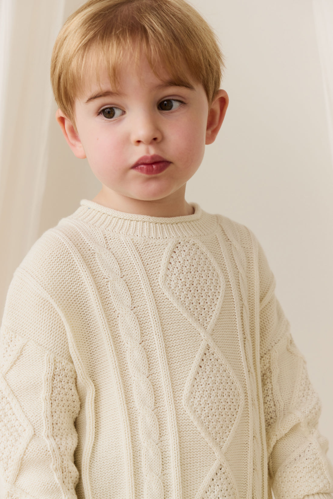 Sloan Jumper - Cloud Childrens Jumper from Jamie Kay NZ