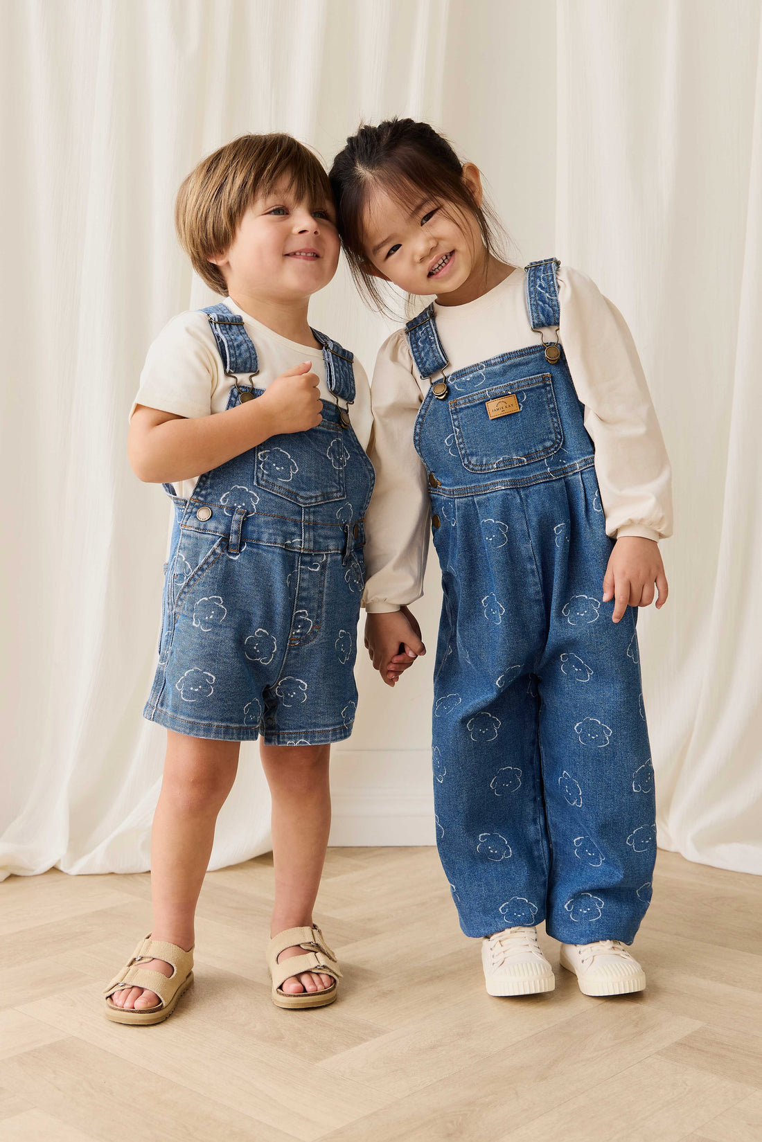 Fenix Short Overalls - Haru Denim Childrens Overall from Jamie Kay NZ