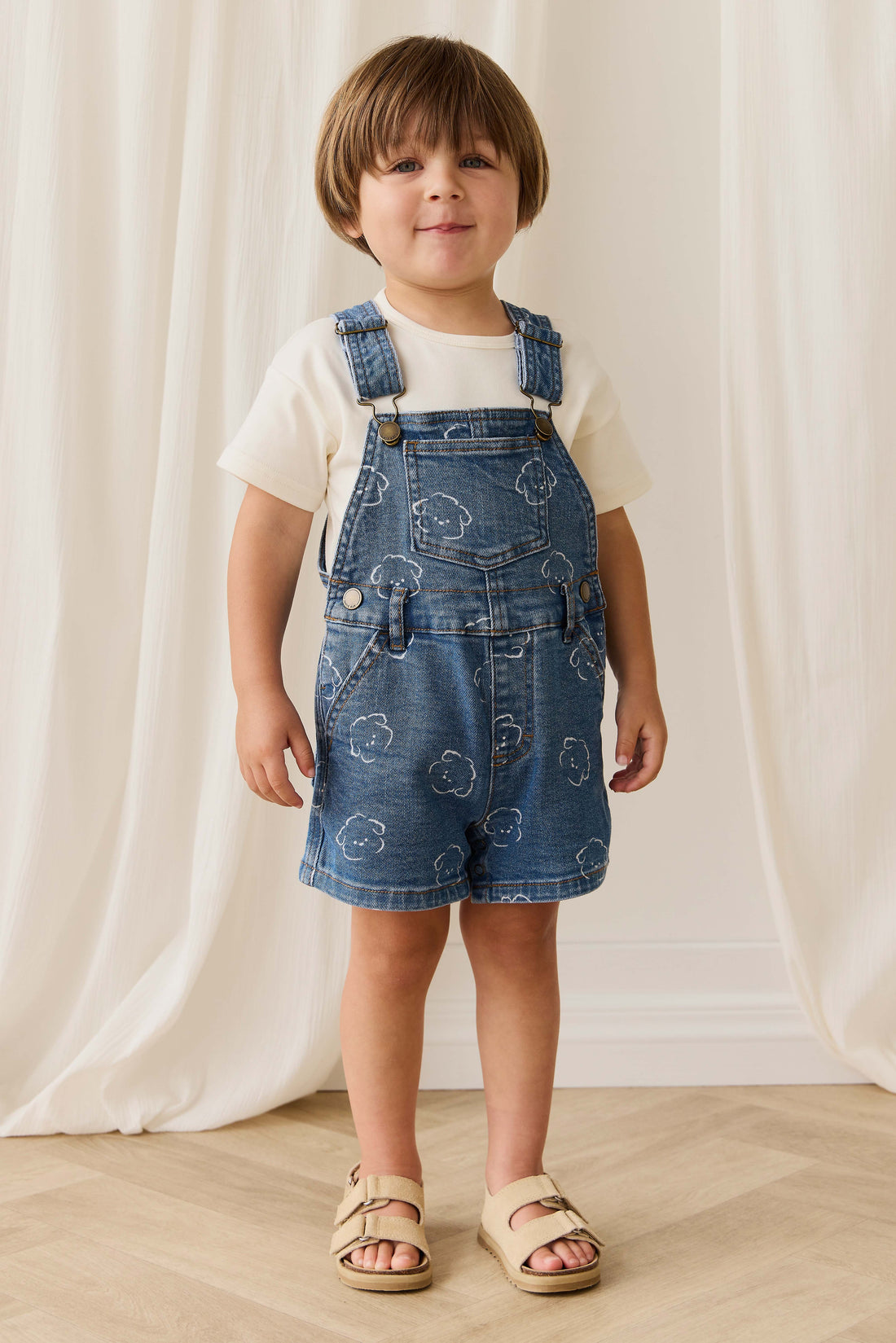 Fenix Short Overalls - Haru Denim Childrens Overall from Jamie Kay NZ