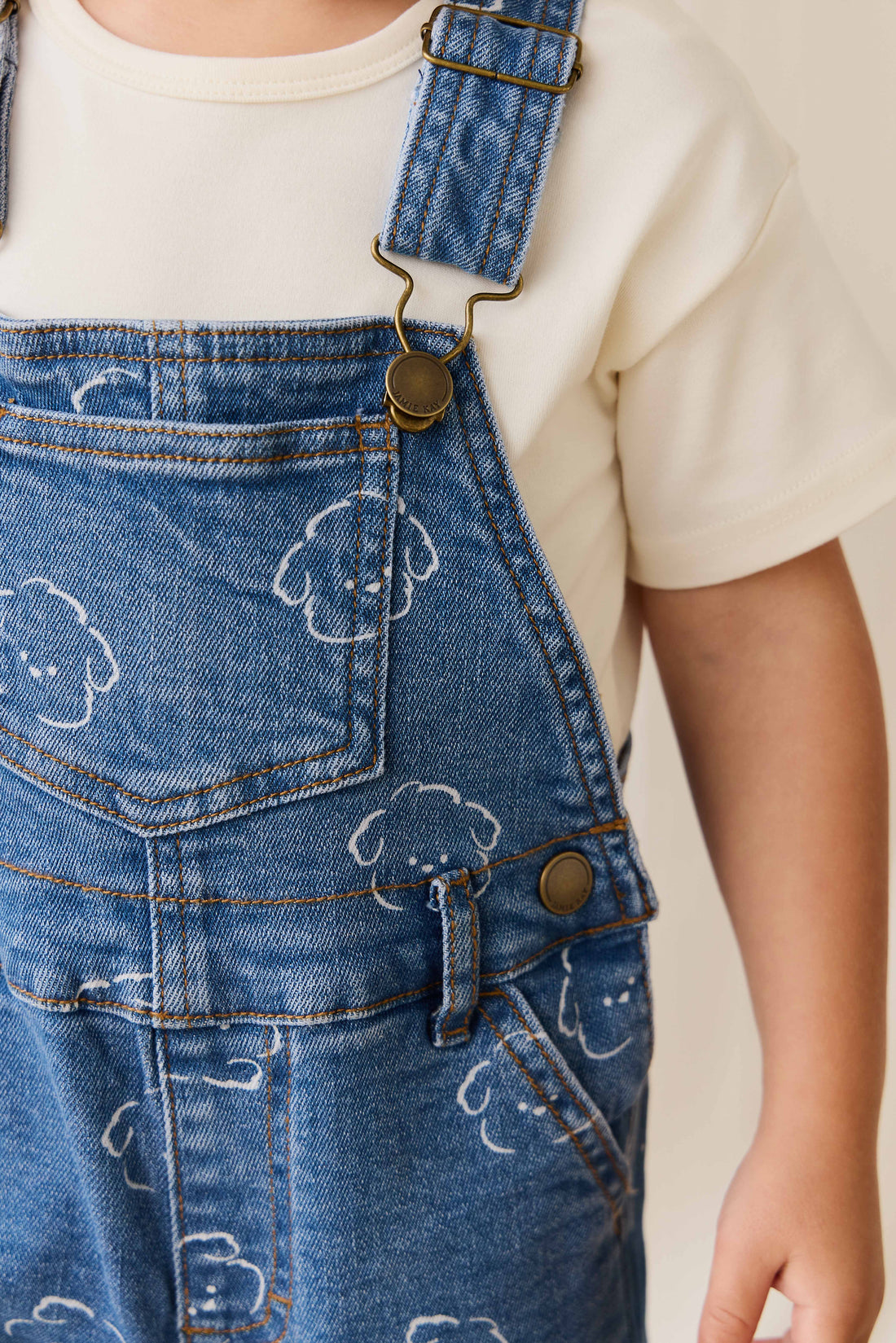 Fenix Short Overalls - Haru Denim Childrens Overall from Jamie Kay NZ