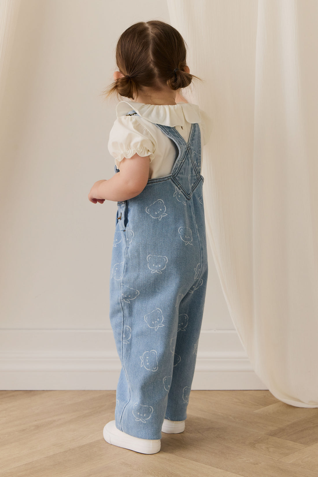 Blair Overall - Bowie Bear Denim Childrens Overall from Jamie Kay NZ