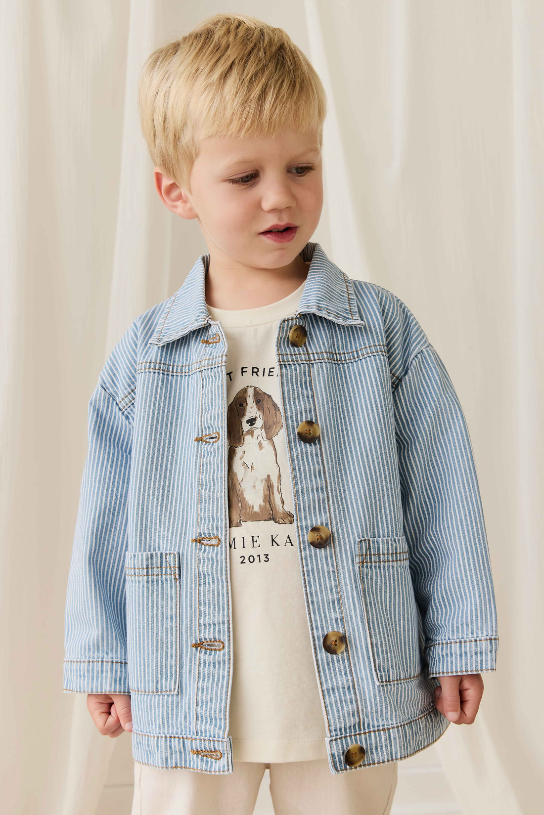 Axel Jacket - Holiday Stripe Childrens Jacket from Jamie Kay NZ
