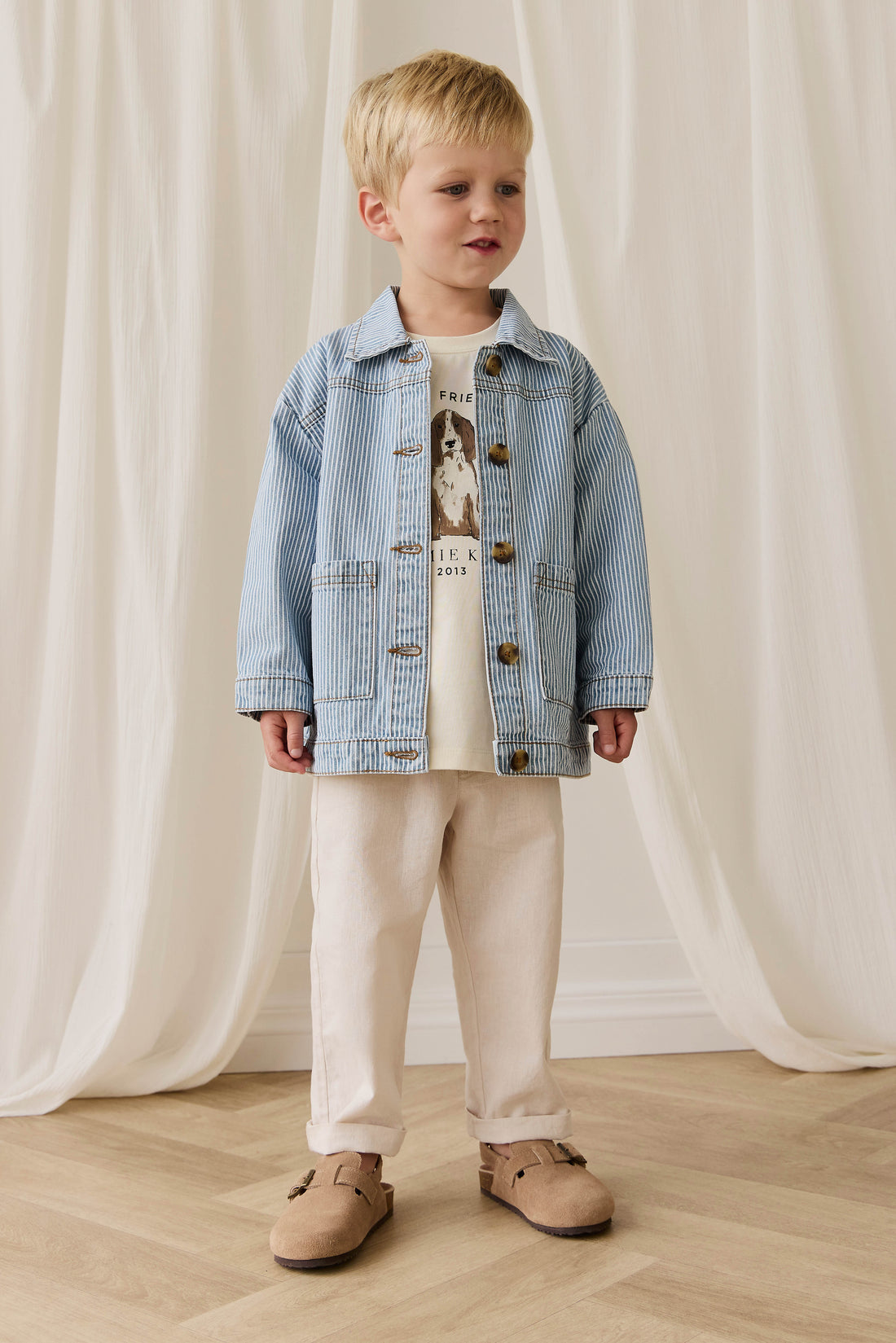 Axel Jacket - Holiday Stripe Childrens Jacket from Jamie Kay NZ