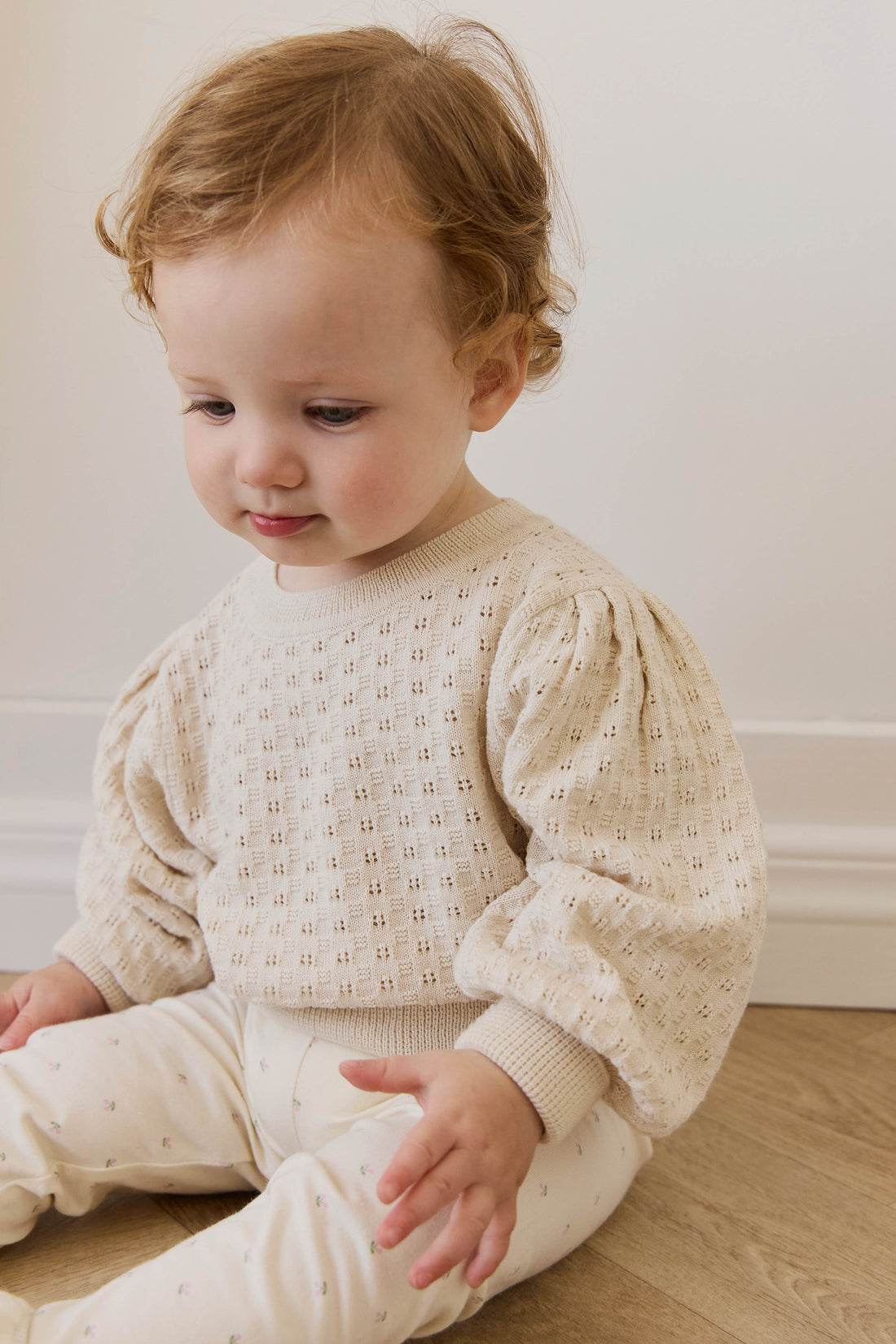 Organic Cotton Everyday Legging - Ditsy Cherries Childrens Legging from Jamie Kay NZ