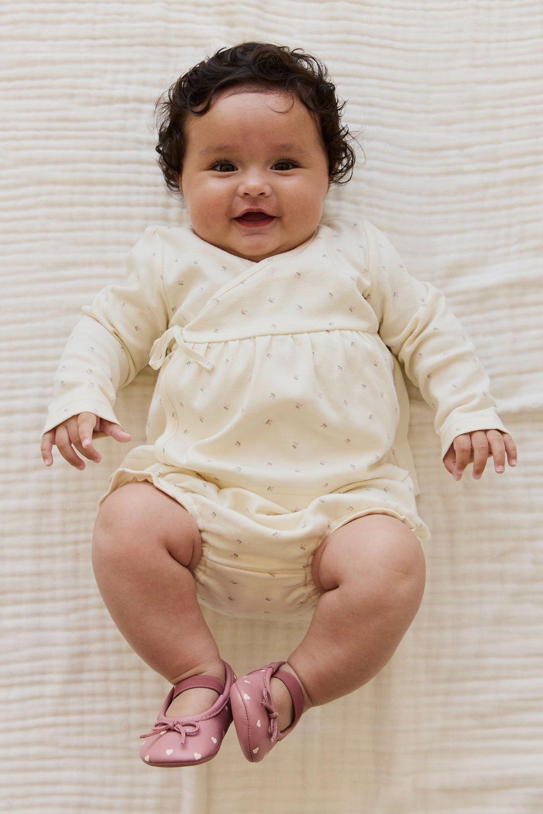 Organic Cotton Frill Bloomer - Ditsy Cherries Childrens Bloomer from Jamie Kay NZ