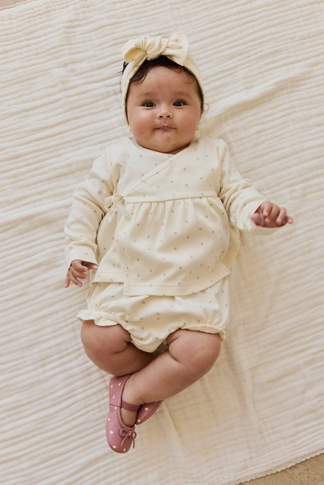 Organic Cotton Headband - Ditsy Cherries Childrens Headband from Jamie Kay NZ