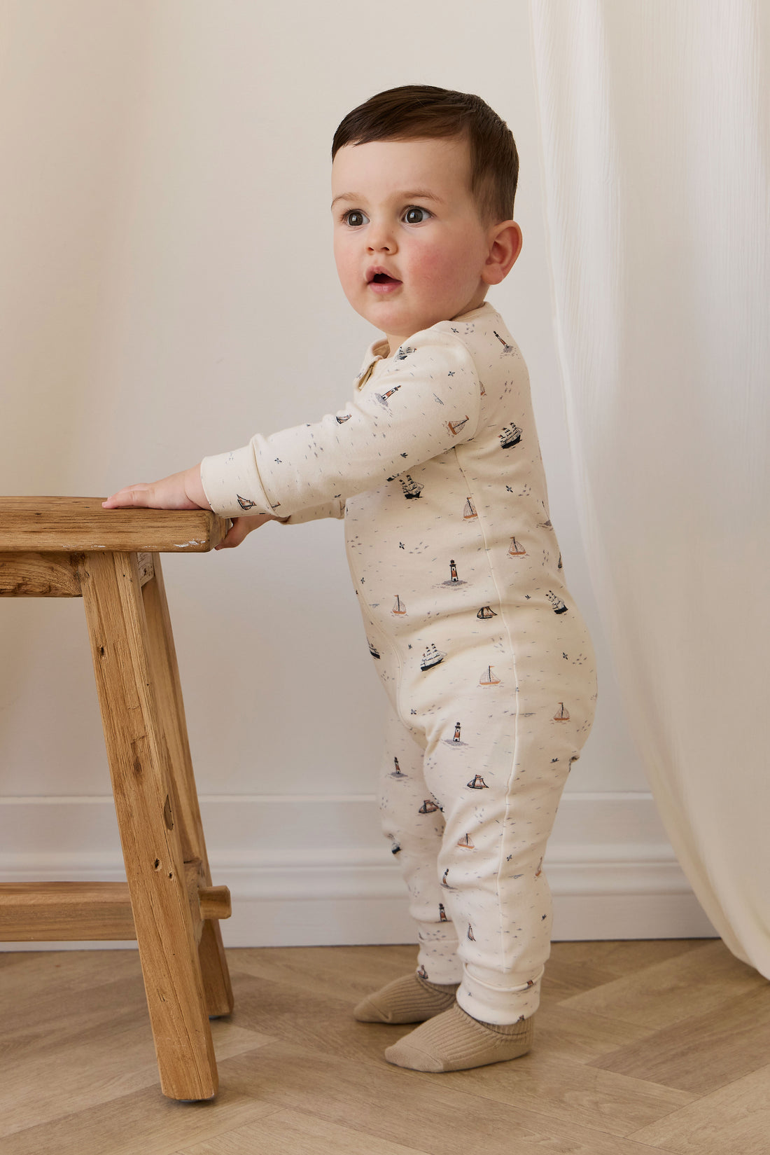 Organic Cotton Jude Onepiece - Sailing Day Childrens Onepiece from Jamie Kay NZ