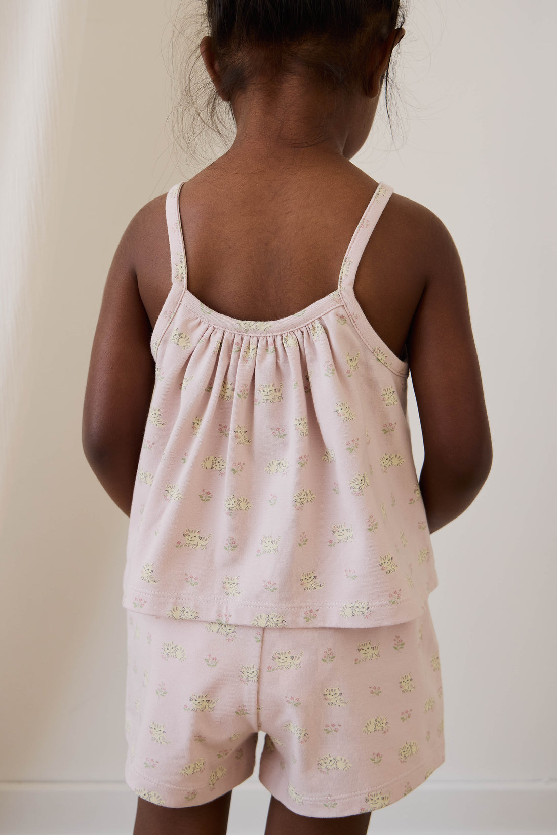 Organic Cotton Winnie Pyjama Set - Moon Floral Mauve Childrens Pyjamas from Jamie Kay NZ