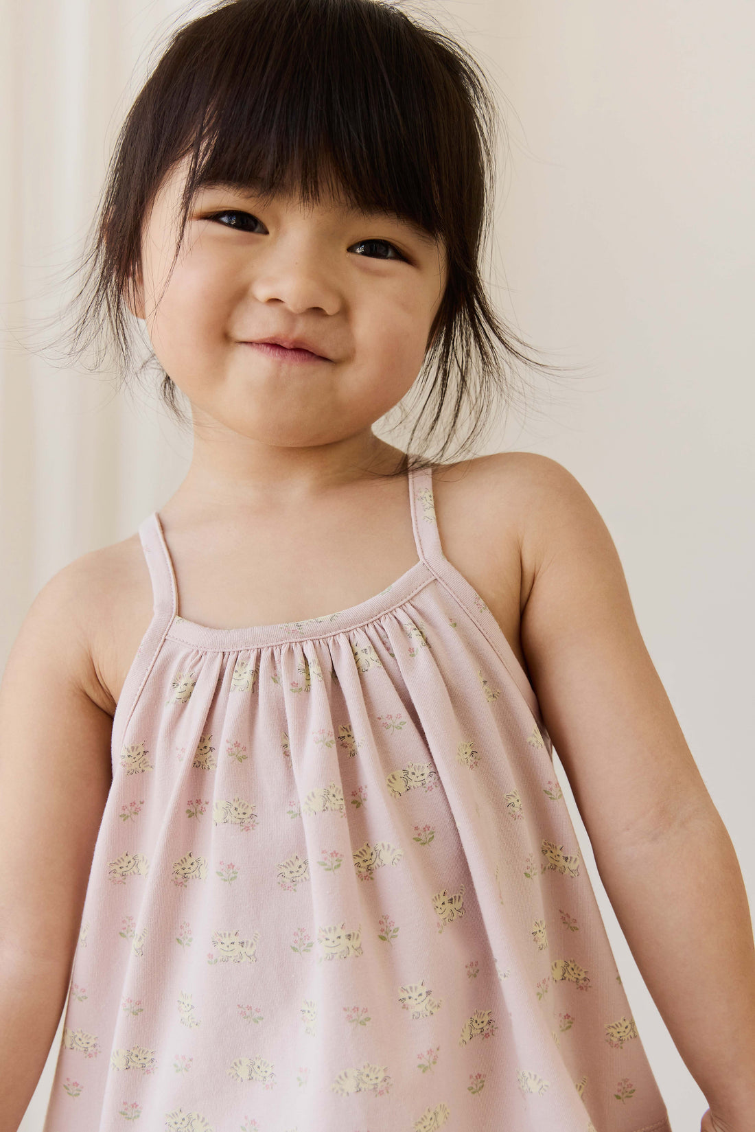 Organic Cotton Viola Pyjama Set - Moon Floral Mauve Childrens Pyjamas from Jamie Kay NZ