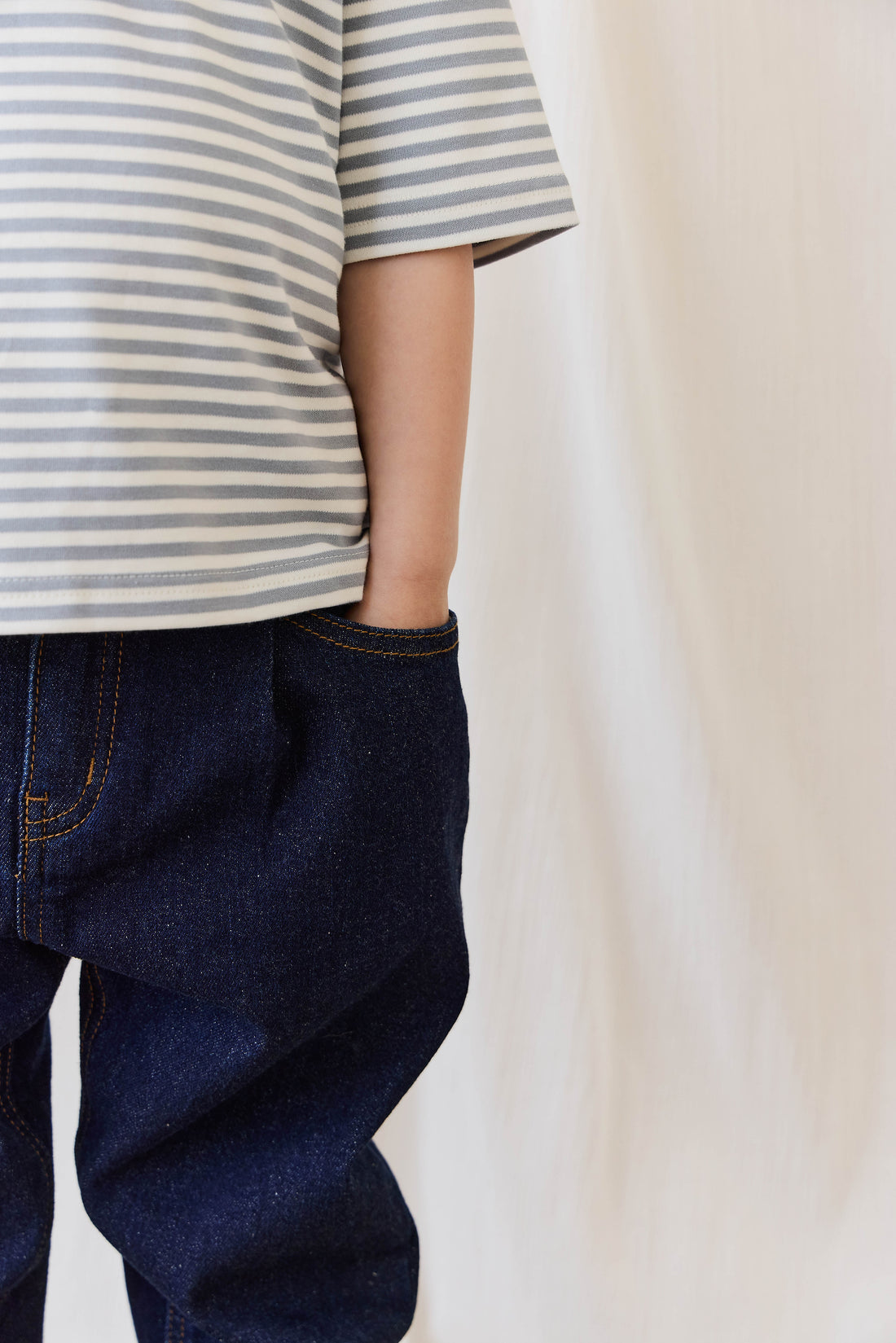 Rueben Pant - Mid Indigo Denim Childrens Pant from Jamie Kay NZ
