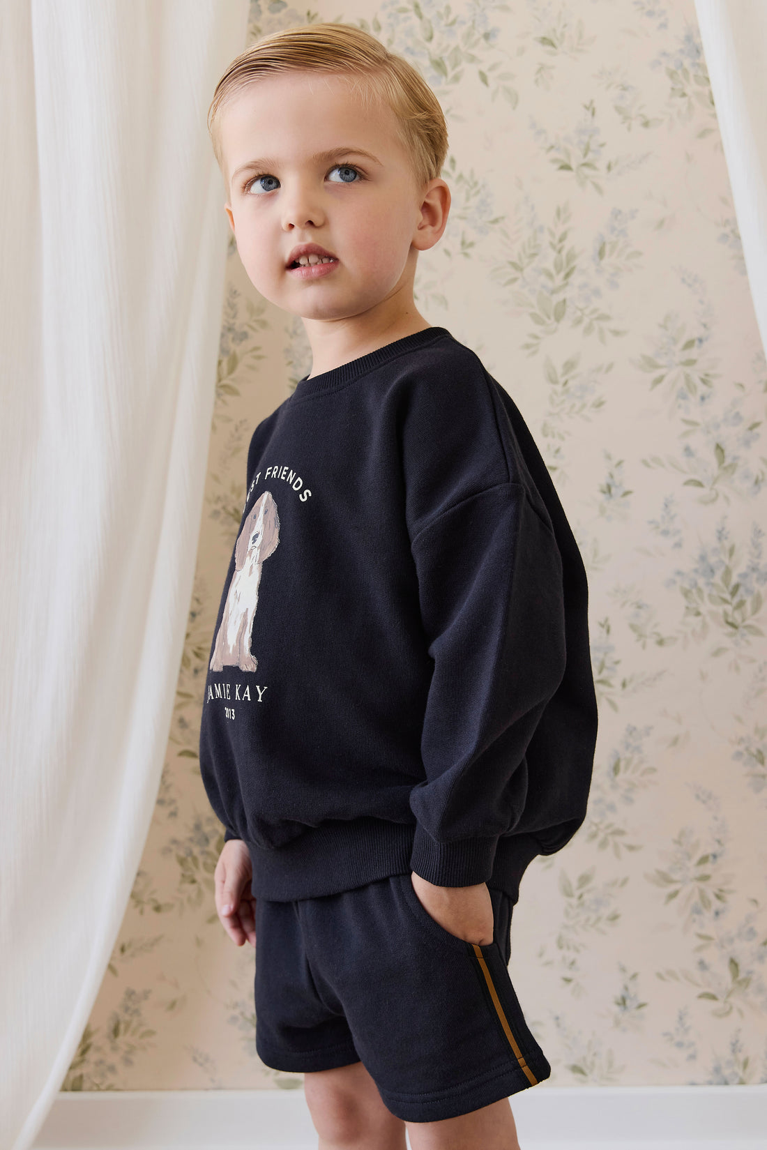 Organic Cotton Nash Short - Eclipse Childrens Shorts from Jamie Kay NZ