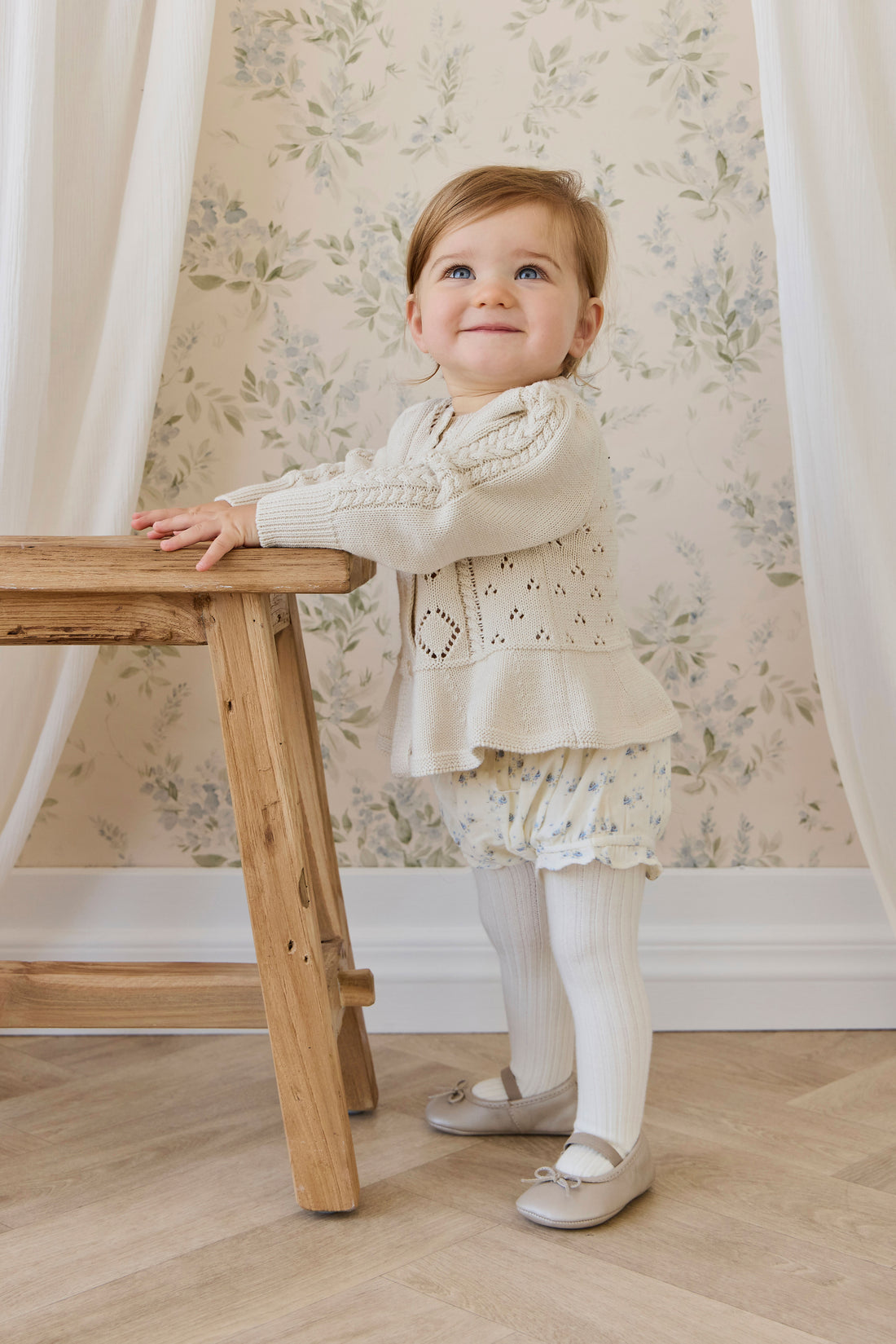 Annabelle Cardigan - Vanilla Childrens Cardigan from Jamie Kay NZ