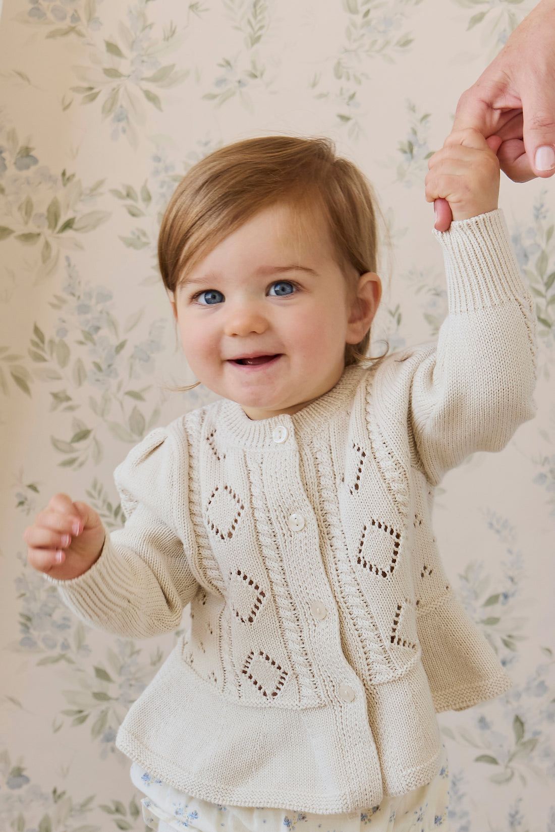 Annabelle Cardigan - Vanilla Childrens Cardigan from Jamie Kay NZ