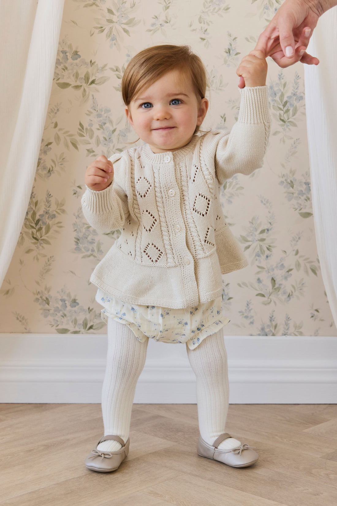 Annabelle Cardigan - Vanilla Childrens Cardigan from Jamie Kay NZ