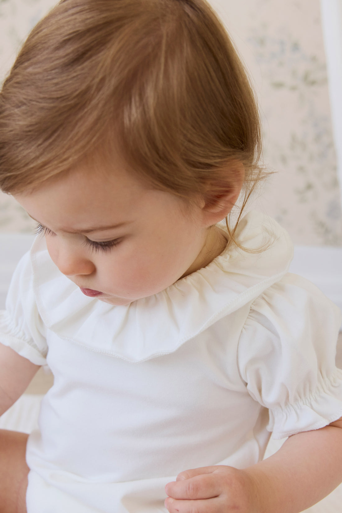 Pima Cotton Livvy Bodysuit - Parchment Childrens Bodysuit from Jamie Kay NZ