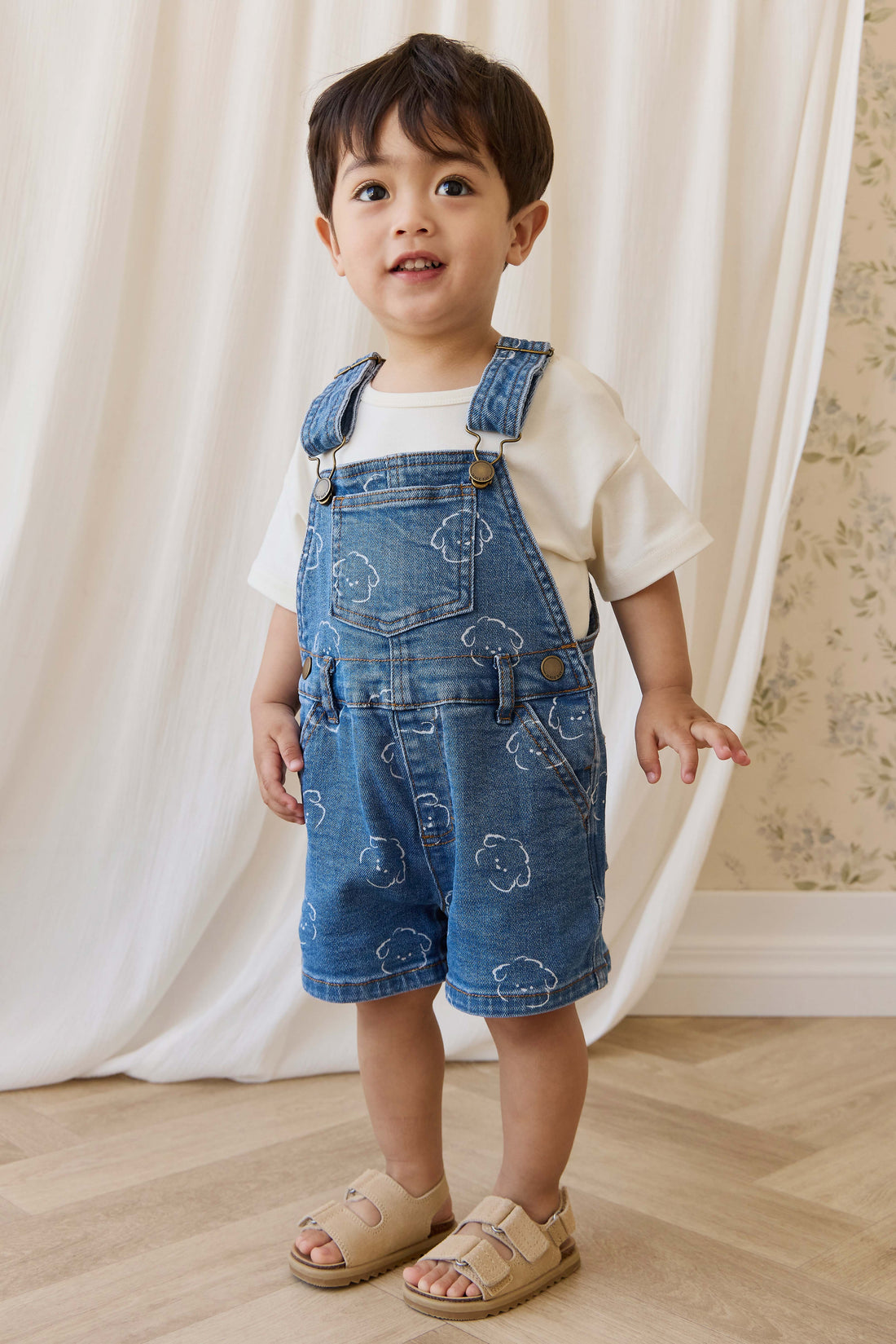 Fenix Short Overalls - Haru Denim Childrens Overall from Jamie Kay NZ