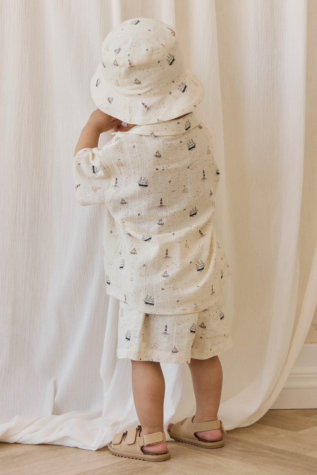 Organic Cotton Louis Short - Sailing Day Childrens Shorts from Jamie Kay NZ