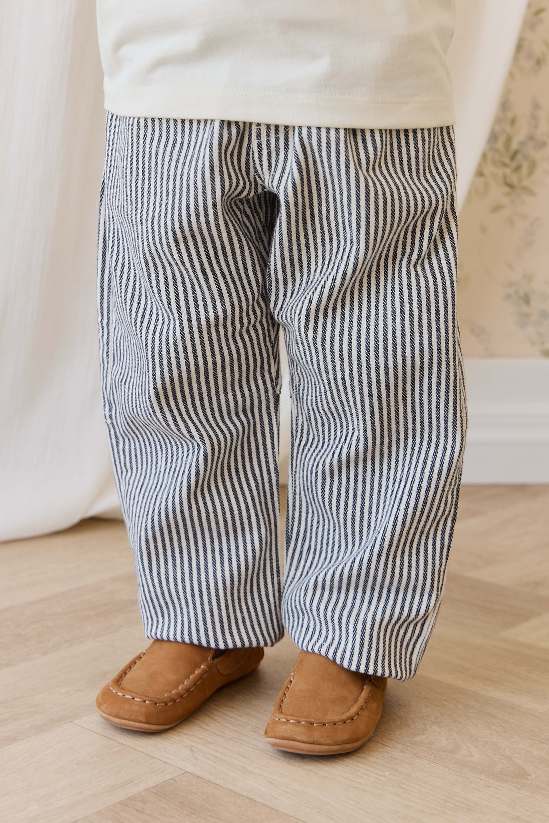 Kingsley Pant - Sailor Stripe Eclipse/Cloud Childrens Pant from Jamie Kay NZ