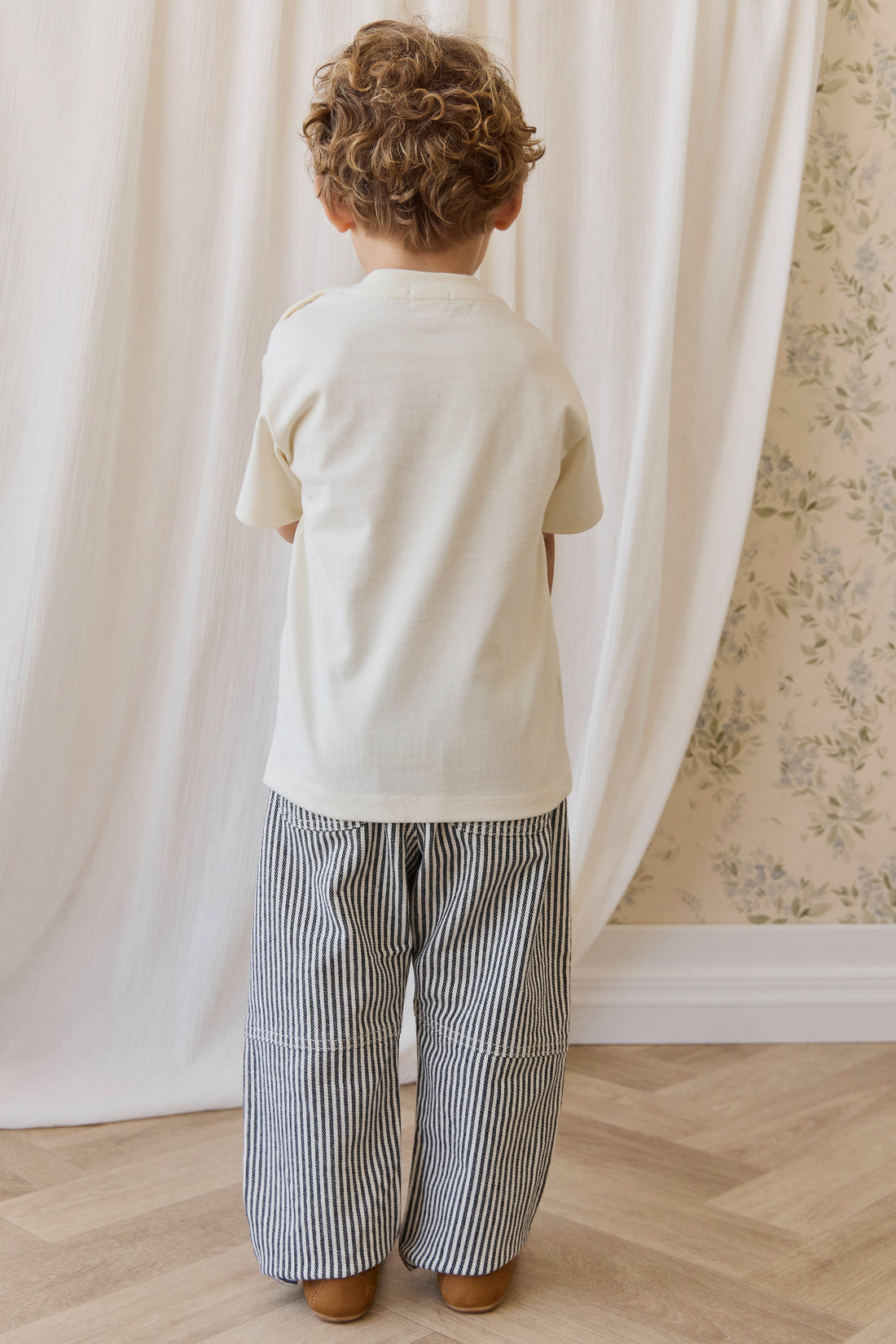 Kingsley Pant - Sailor Stripe Eclipse/Cloud Childrens Pant from Jamie Kay NZ