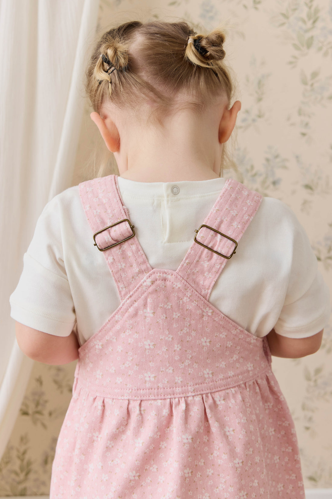 Norah Overall Dress - Paula Powder Childrens Dress from Jamie Kay NZ