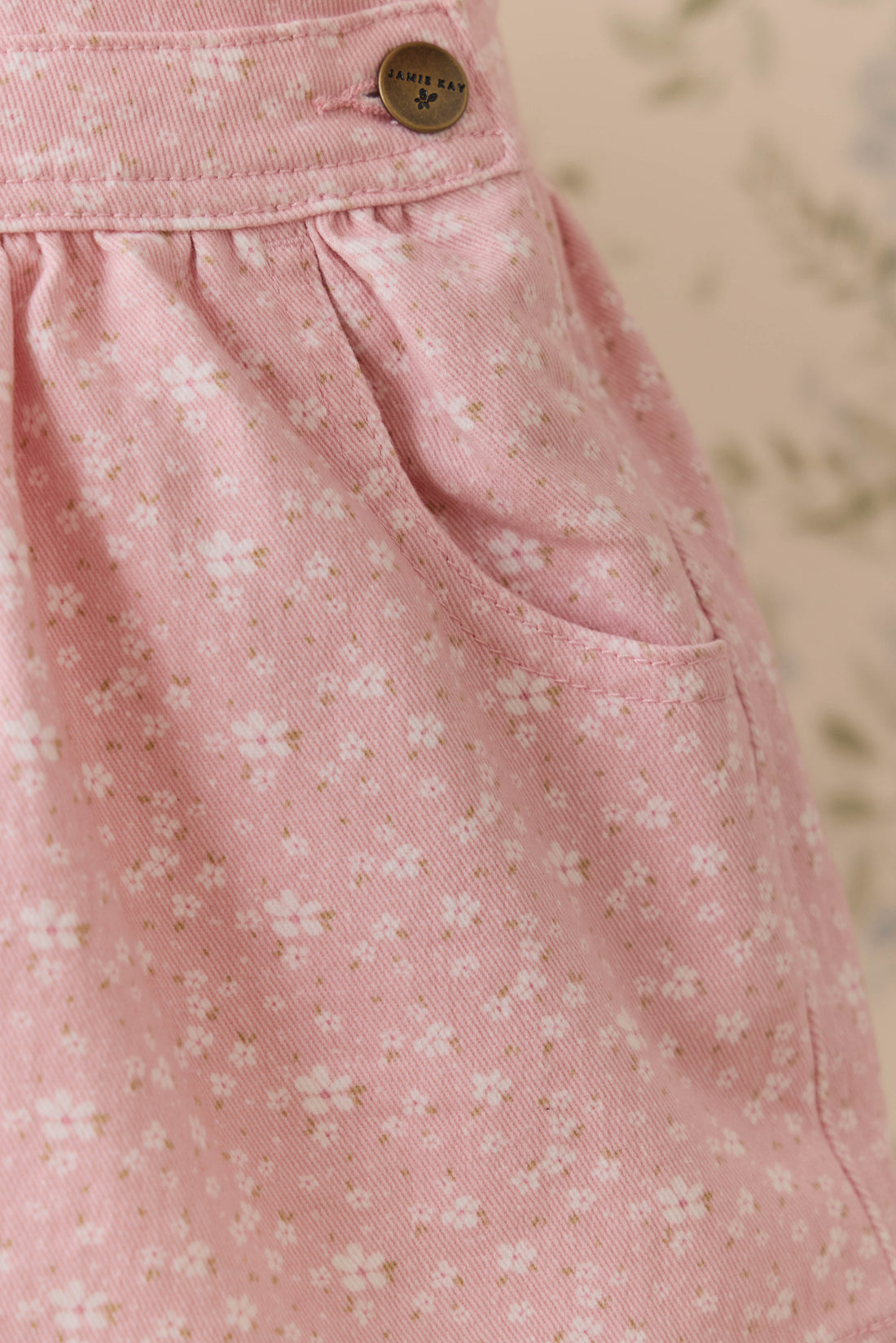 Norah Overall Dress - Paula Powder Childrens Dress from Jamie Kay NZ