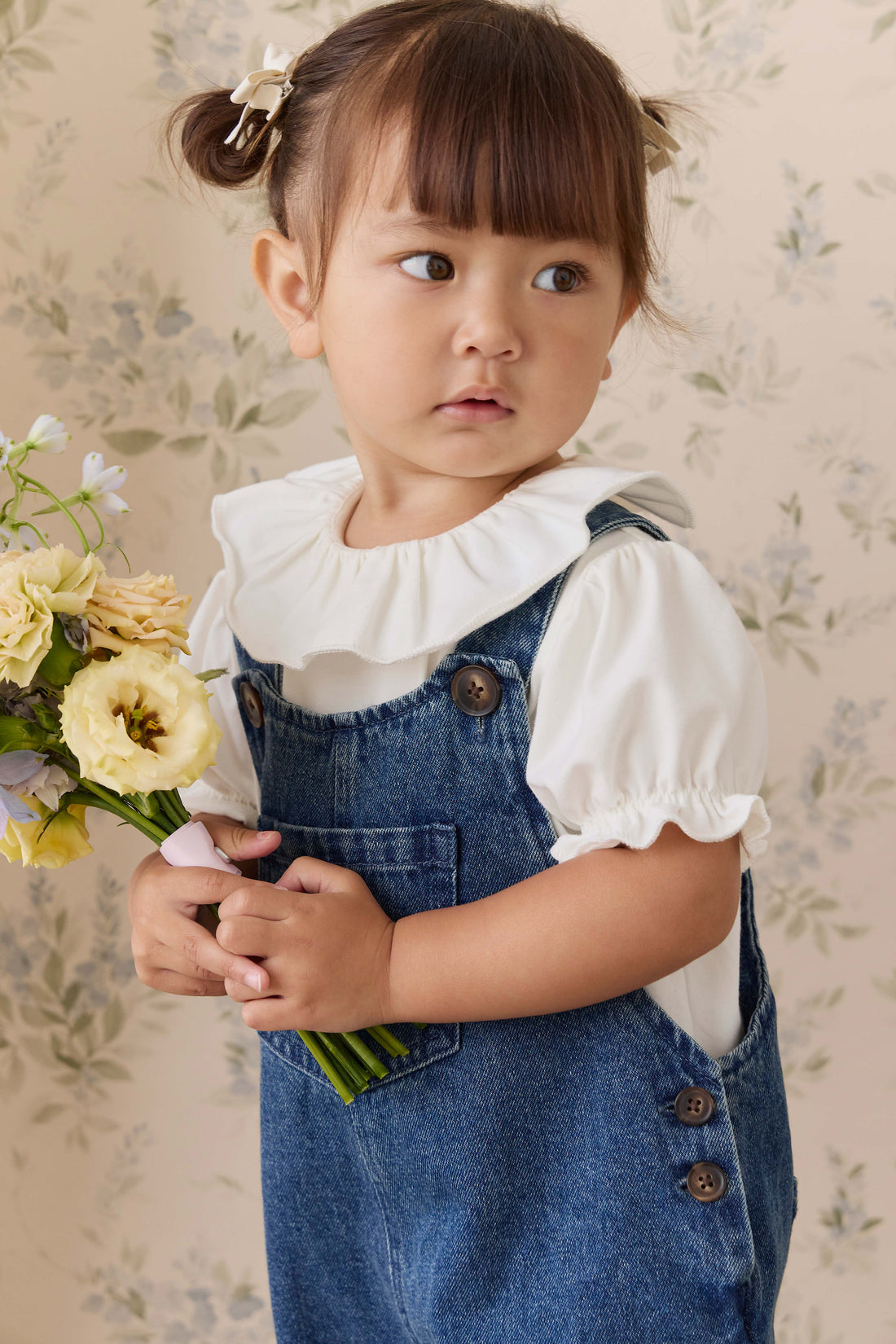 Pima Cotton Livvy Top - Parchment Childrens Top from Jamie Kay NZ