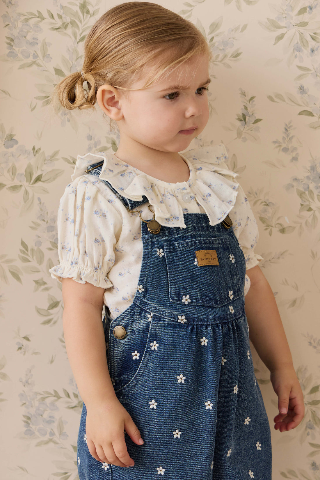 Cecil Overall - Josie Floral Denim Childrens Overall from Jamie Kay NZ