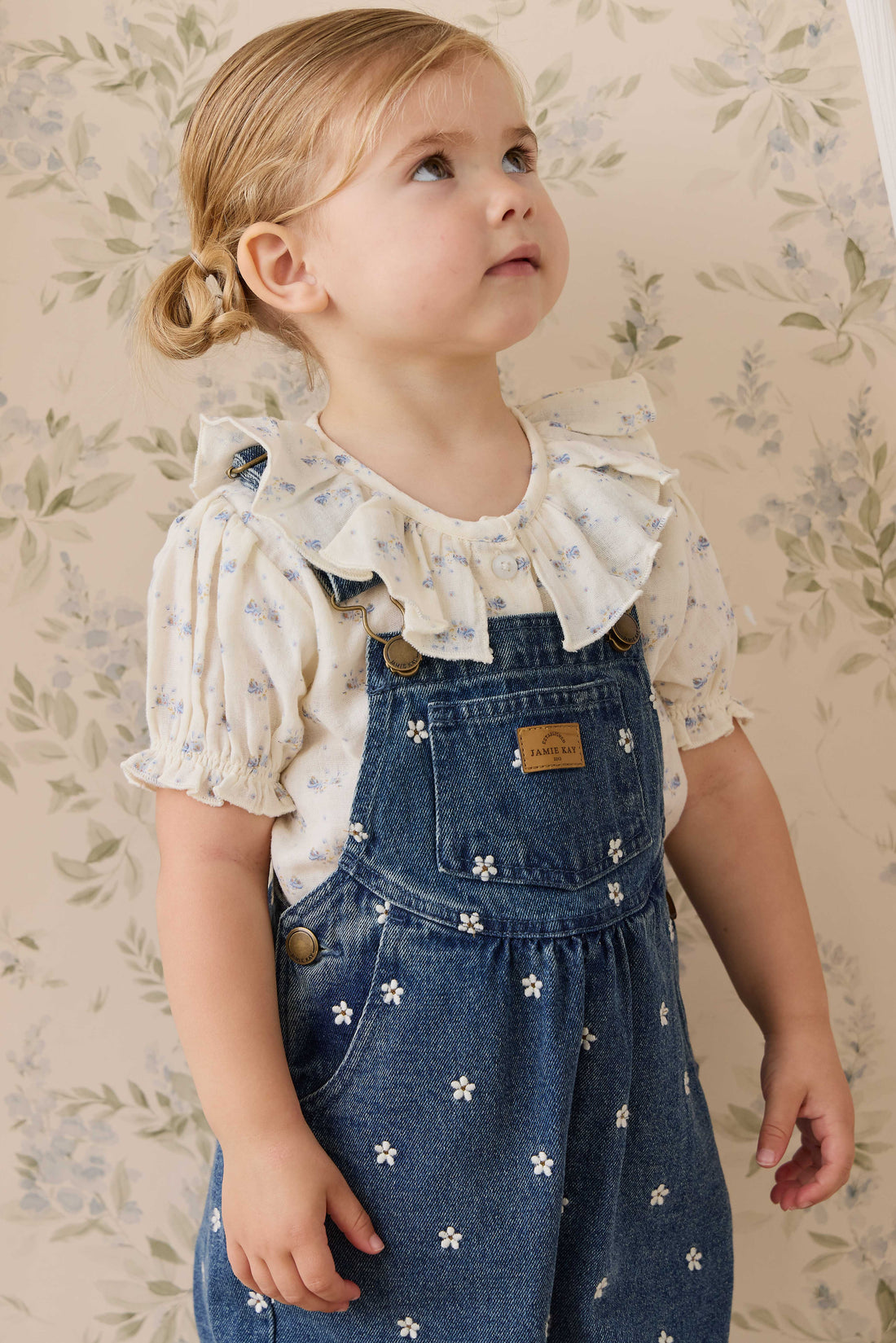 Cecil Overall - Josie Floral Denim Childrens Overall from Jamie Kay NZ