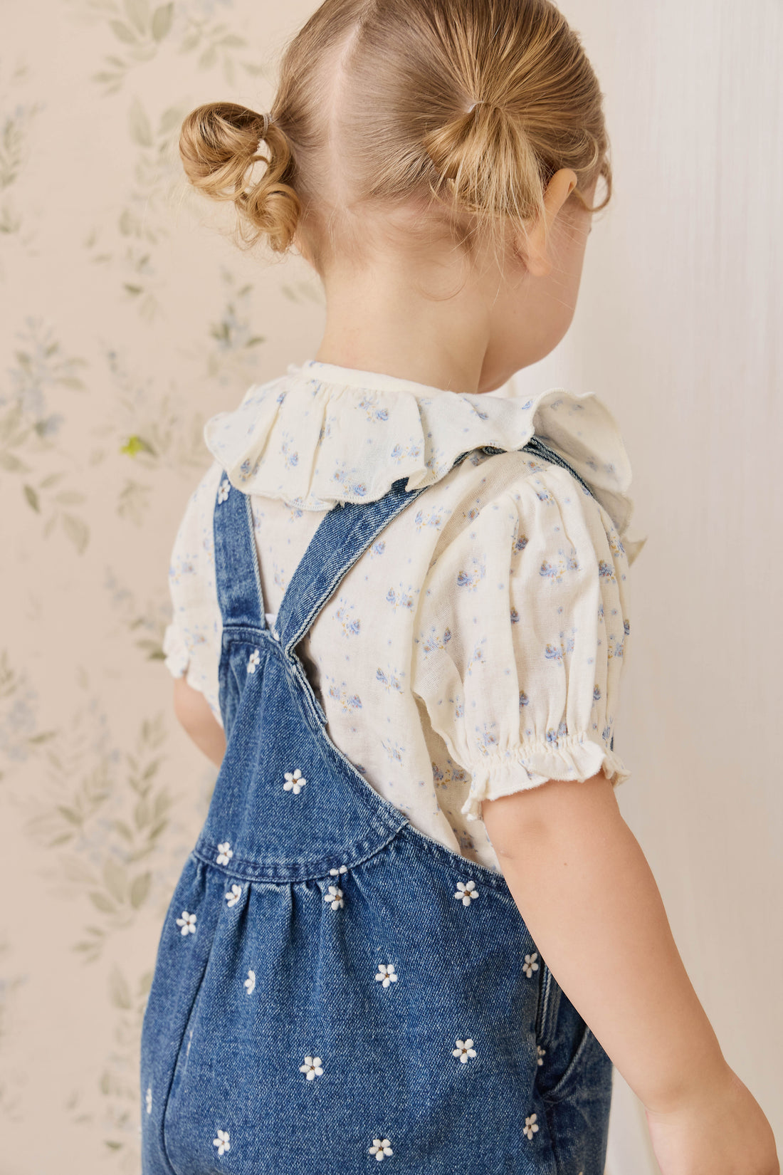 Cecil Overall - Josie Floral Denim Childrens Overall from Jamie Kay NZ