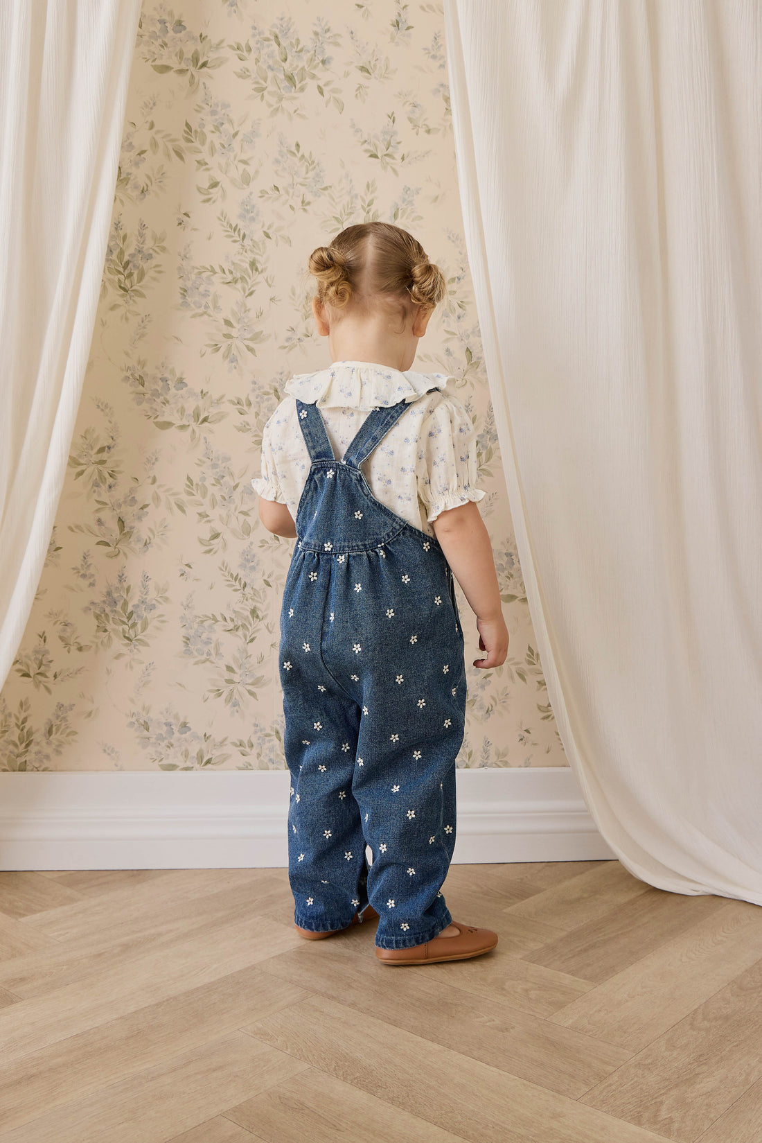 Cecil Overall - Josie Floral Denim Childrens Overall from Jamie Kay NZ