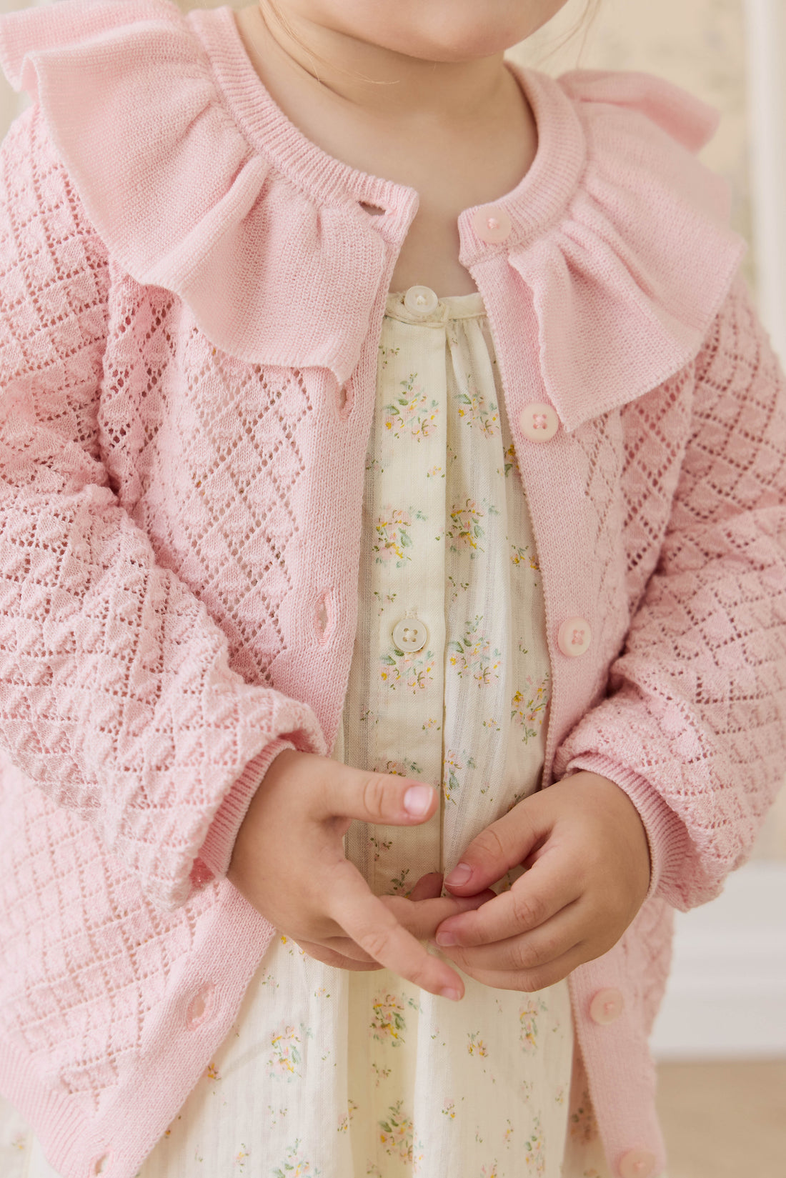 Mary Cardigan - Cotton Candy Childrens Cardigan from Jamie Kay NZ