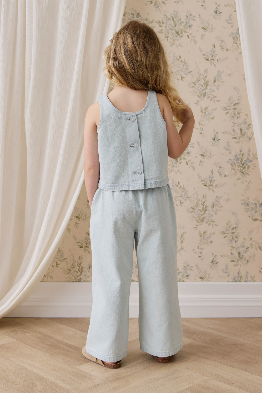 Ira Pant - Summer Clouds Childrens Pant from Jamie Kay NZ