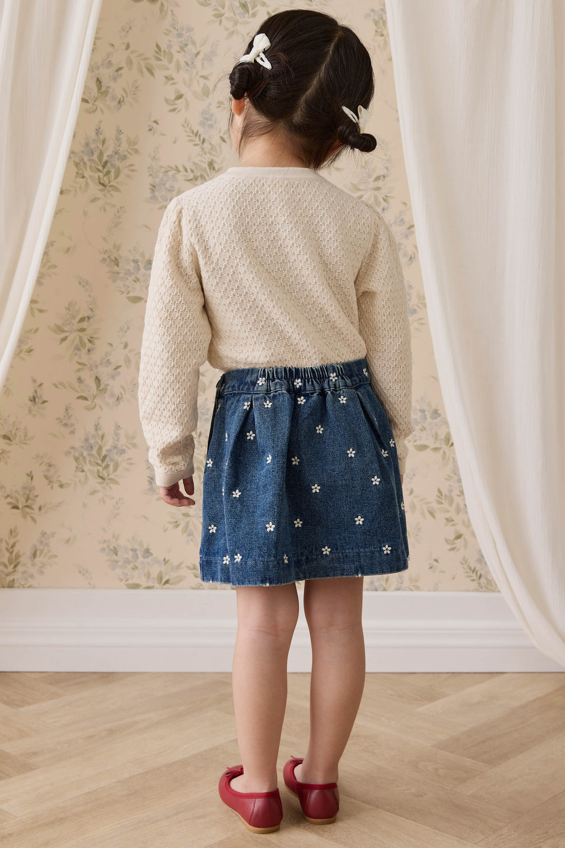 Clementine Cardigan - Vanilla Childrens Cardigan from Jamie Kay NZ