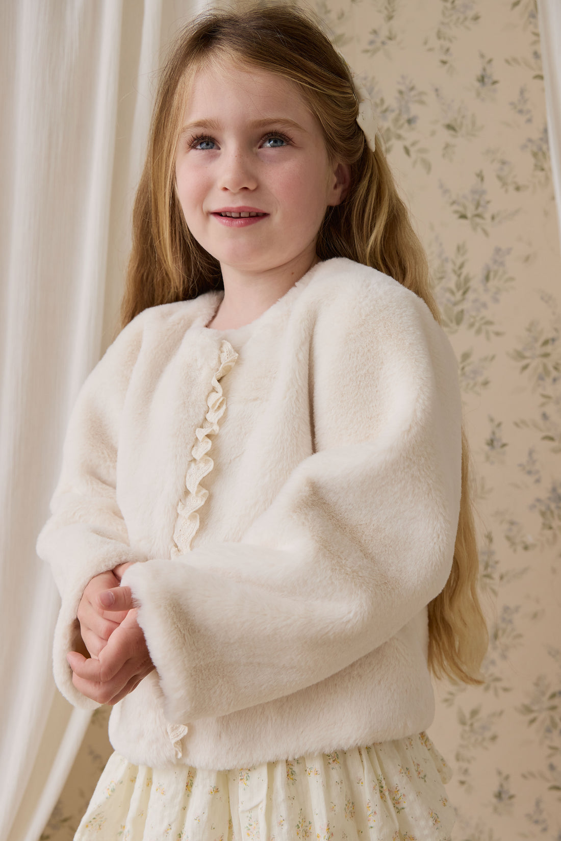 Bowie Jacket - Vanilla Childrens Footwear from Jamie Kay NZ