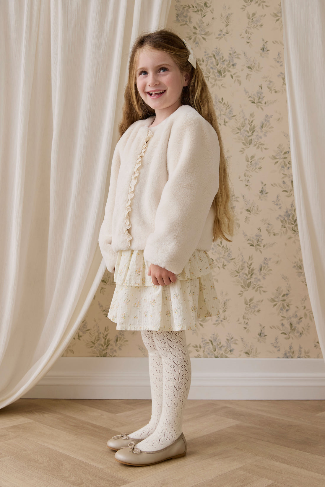 Bowie Jacket - Vanilla Childrens Footwear from Jamie Kay NZ