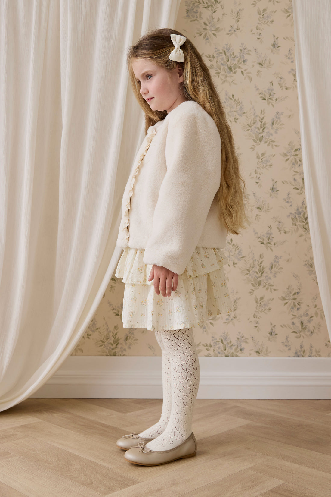Bowie Jacket - Vanilla Childrens Footwear from Jamie Kay NZ