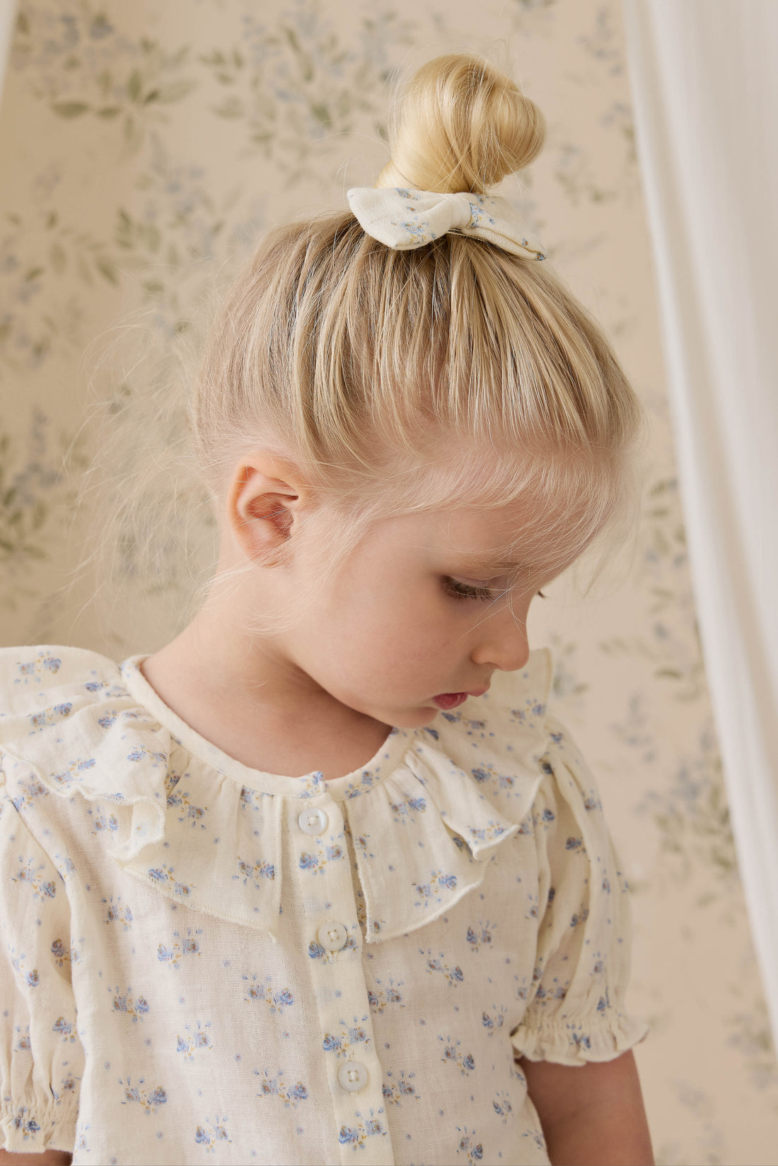 Organic Cotton Muslin Alora Top - Molly Blue Childrens Top from Jamie Kay NZ