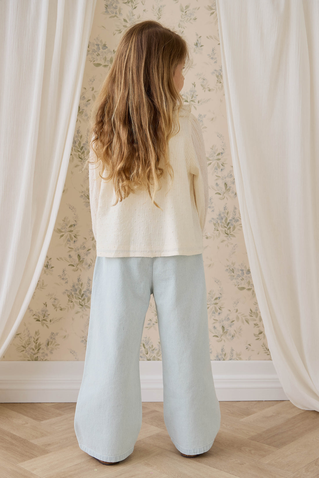 Organic Cotton Cecile Top - Parchment Childrens Top from Jamie Kay NZ