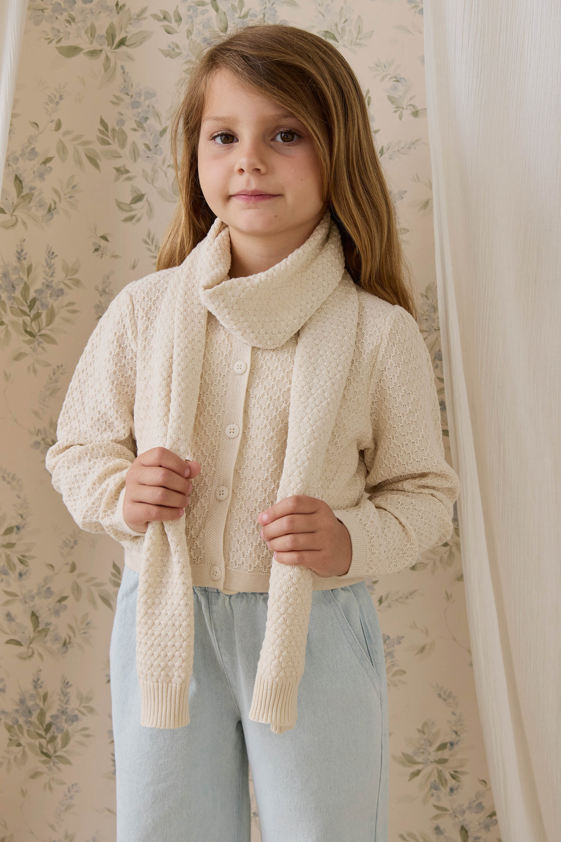 Clementine Scarf - Vanilla Childrens Scarf from Jamie Kay NZ