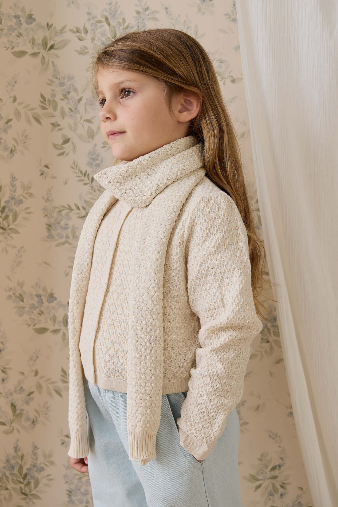 Clementine Scarf - Vanilla Childrens Scarf from Jamie Kay NZ