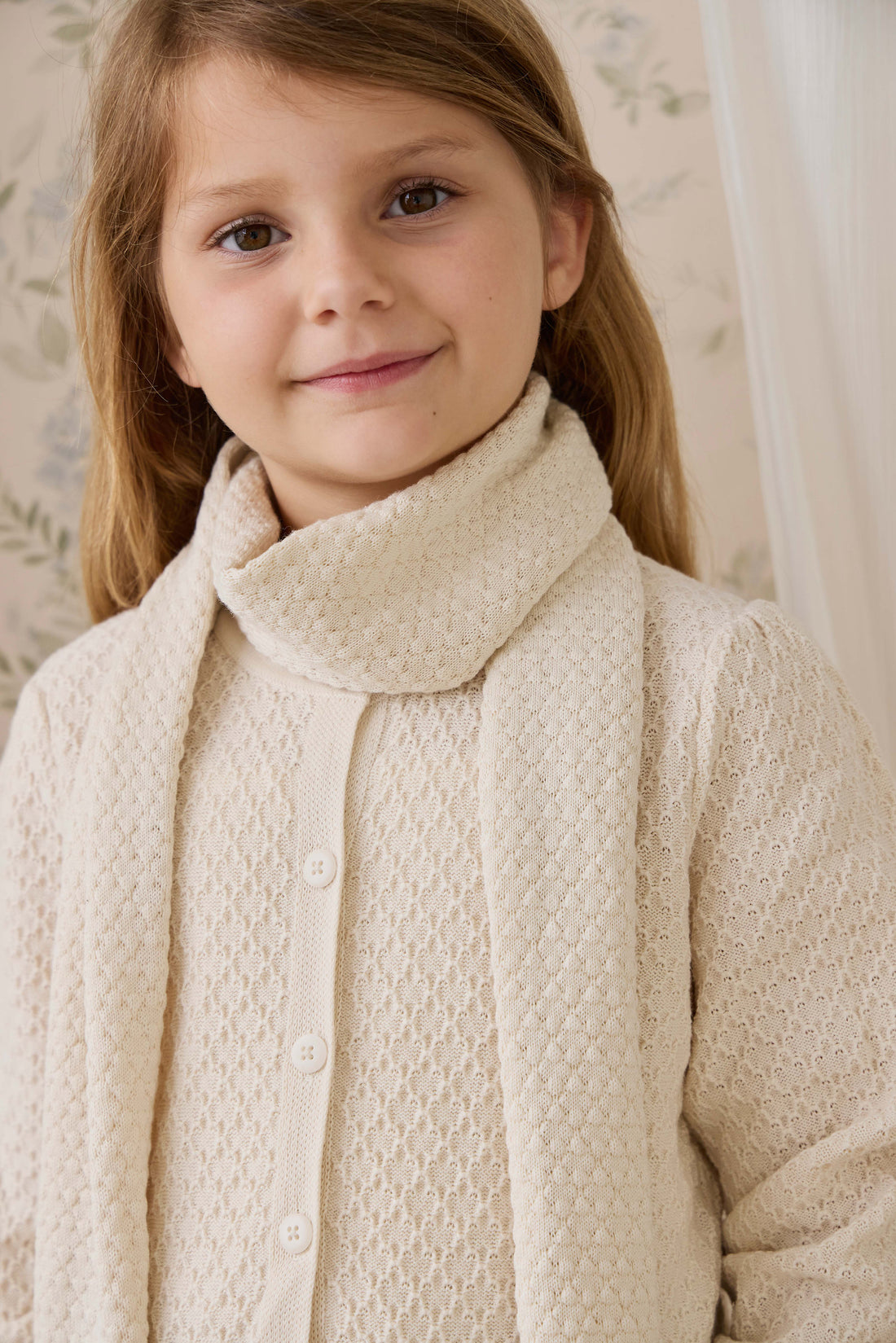Clementine Scarf - Vanilla Childrens Scarf from Jamie Kay NZ
