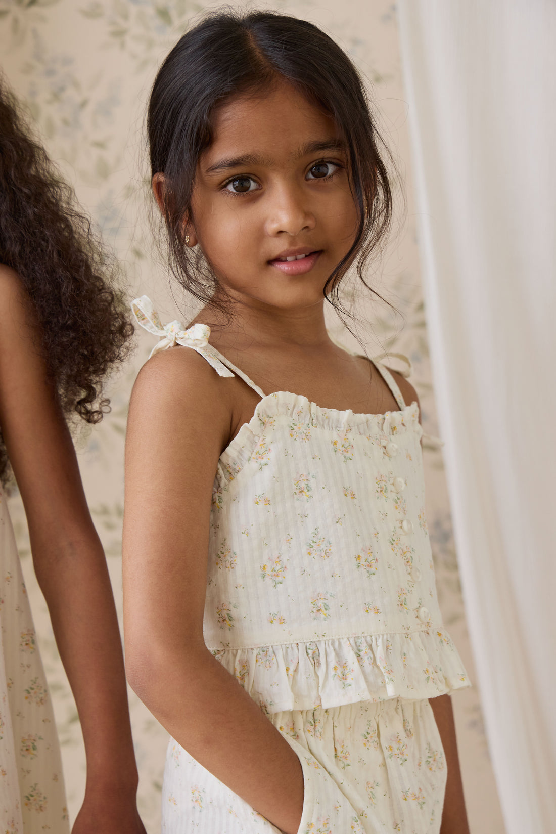 Organic Cotton Mirabel Top - Justine Parchment Childrens Top from Jamie Kay NZ