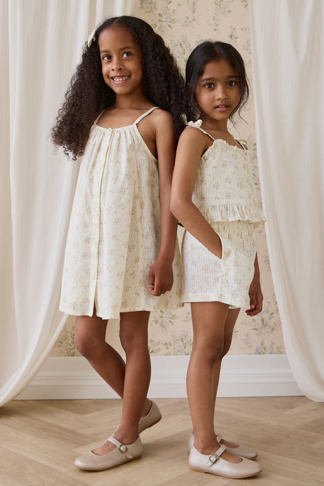 Organic Cotton Selah Short - Justine Parchment Childrens Shorts from Jamie Kay NZ