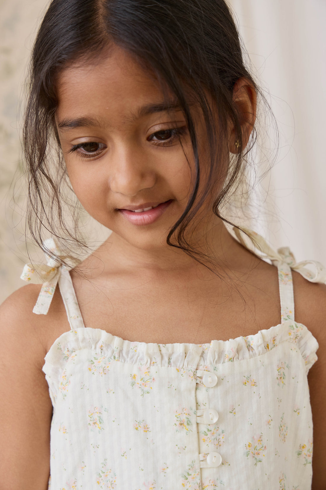 Organic Cotton Mirabel Top - Justine Parchment Childrens Top from Jamie Kay NZ